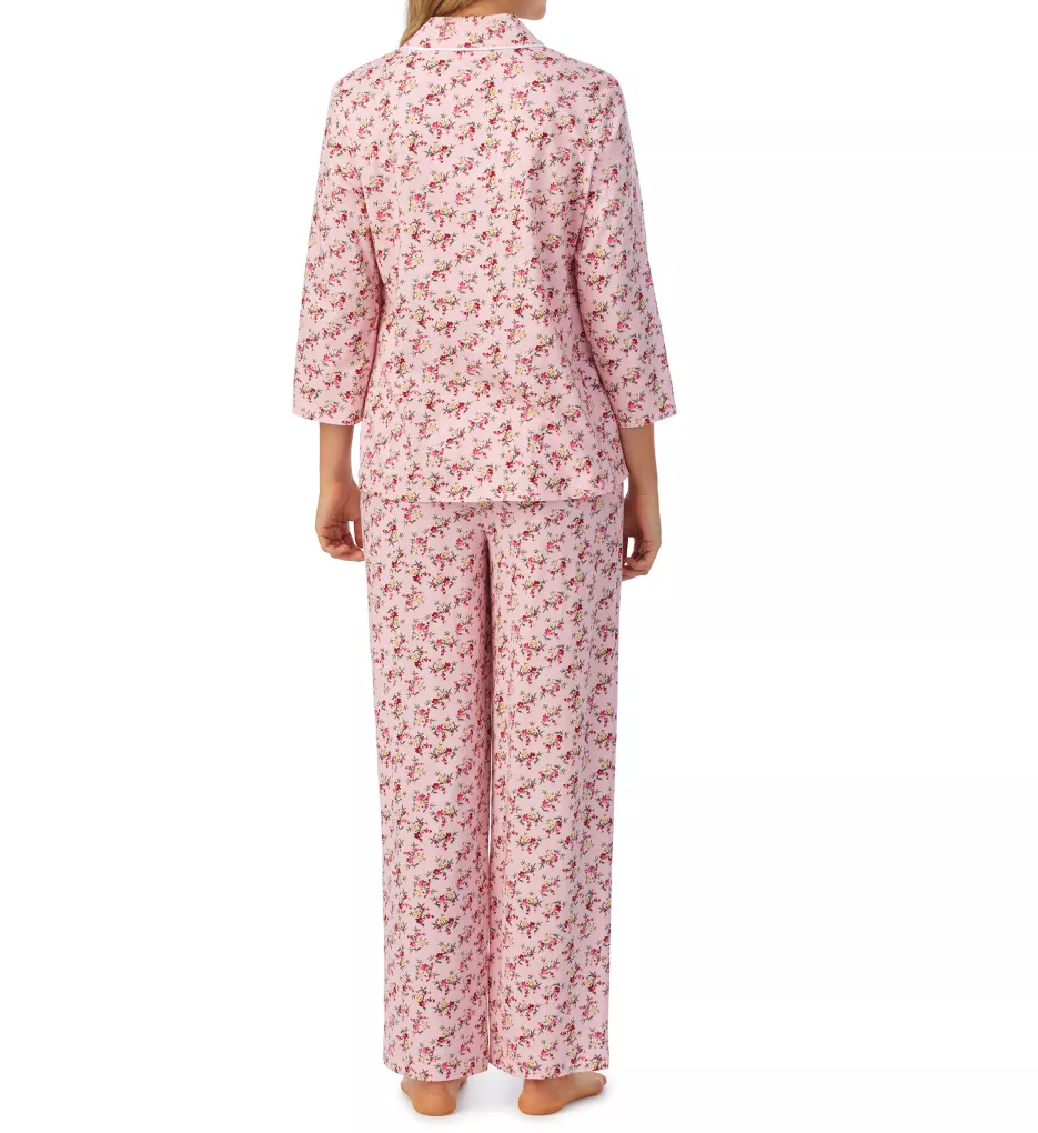 Carole Hochman 100% Cotton Knit 3/4 Sleeve Long PJ Set CH92602 - Image 2