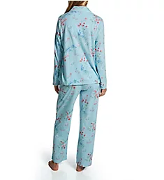 100% Cotton Jersey Knit L/S Notch Collar PJ Set Breeze Floral S