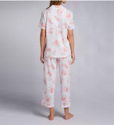 Watercolor Buds S/S Capri PJ Set