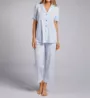 Carole Hochman Soft Floral S/S Notch Collar Capri PJ Set CH92660 - Image 1