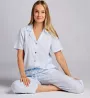 Carole Hochman Soft Floral S/S Notch Collar Capri PJ Set CH92660