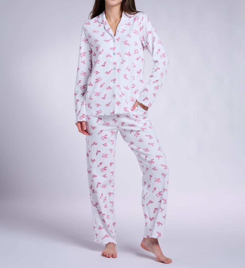 Carole Hochman Pointelle Long Pajama Set CH92666 - Image 1