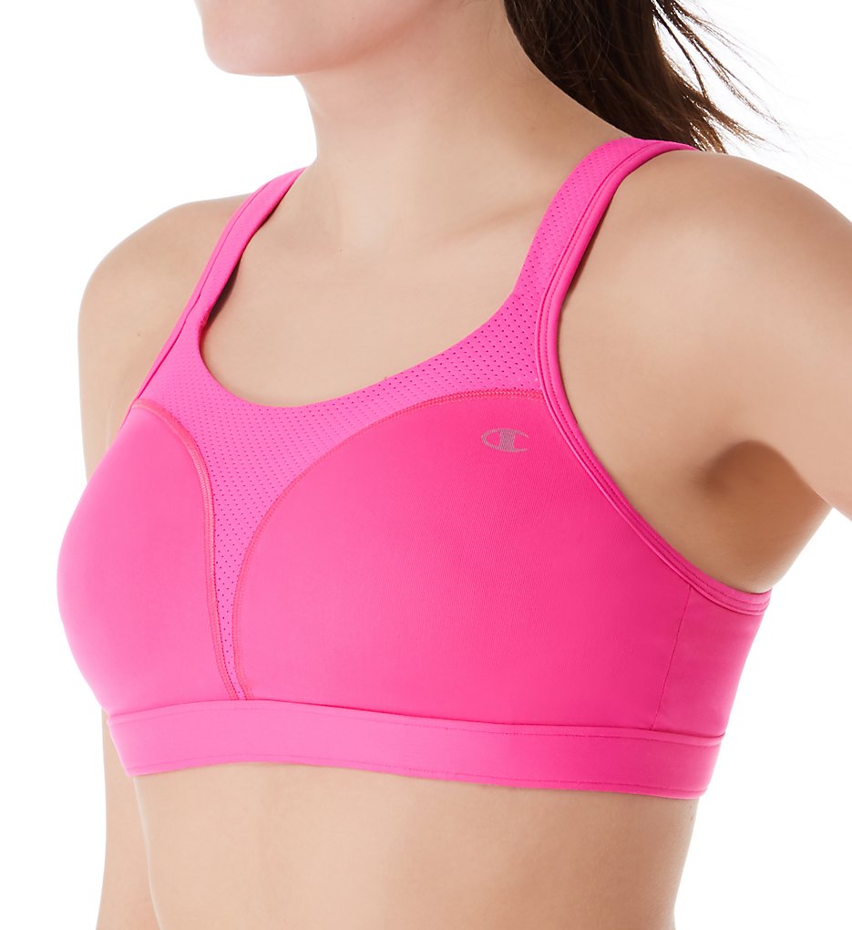 Champion 1602 Spot Comfort Max Support Molded Cup Sports Bra (Pinksicle