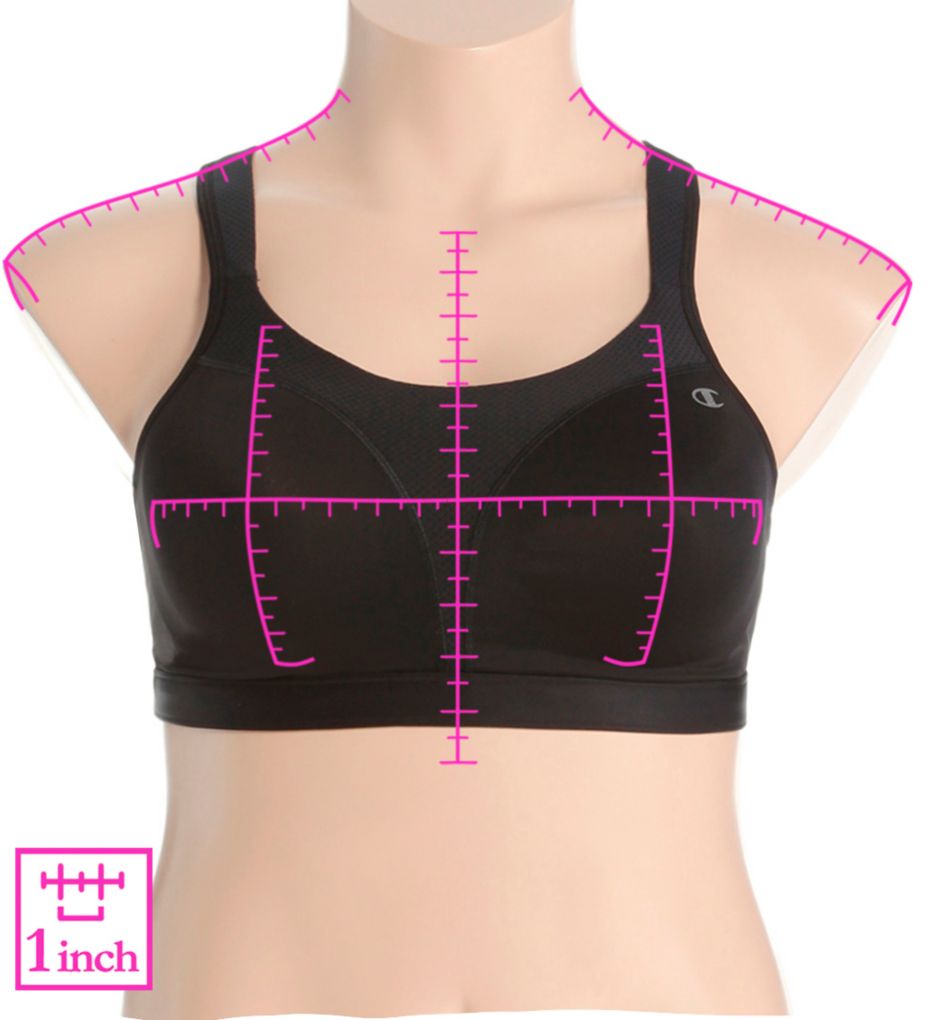 Champion Women's Spot Comfort Sports Bra Style 1602