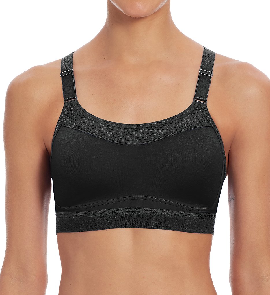 Champion 1666 The Show-Off Double Dry Max Support Sports Bra (Black)
