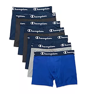 Performance Boxer Brief - 7 Pack Blue/Surf/Grey L