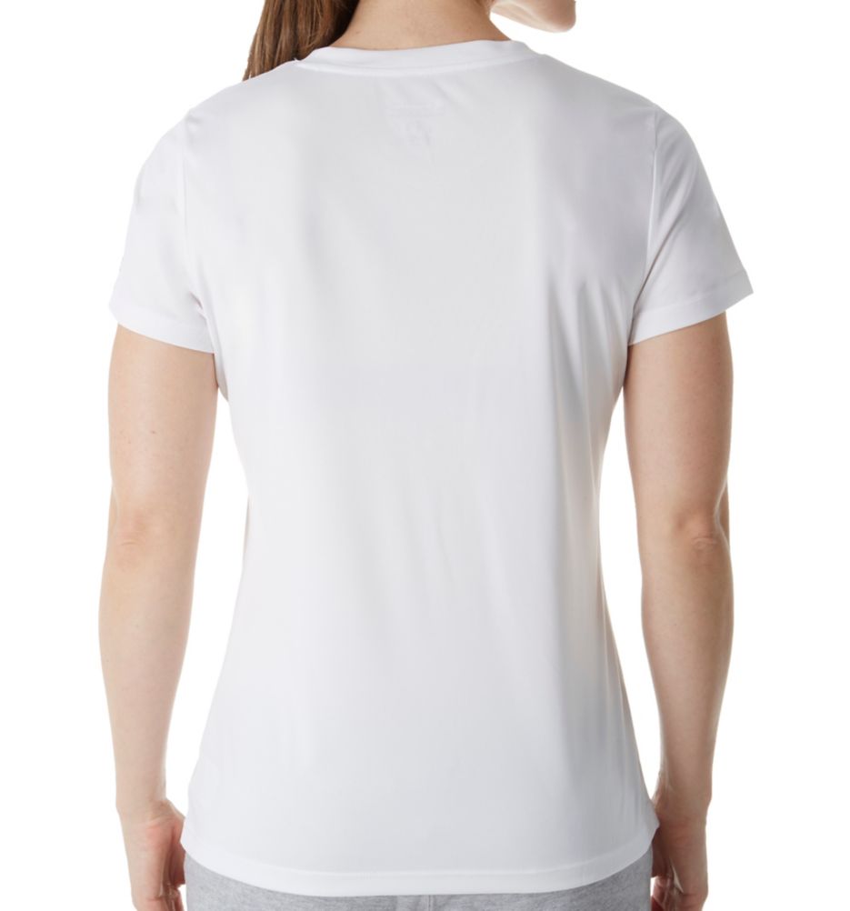 Double Dry Heather Short Sleeve Crew Neck Tee-bs