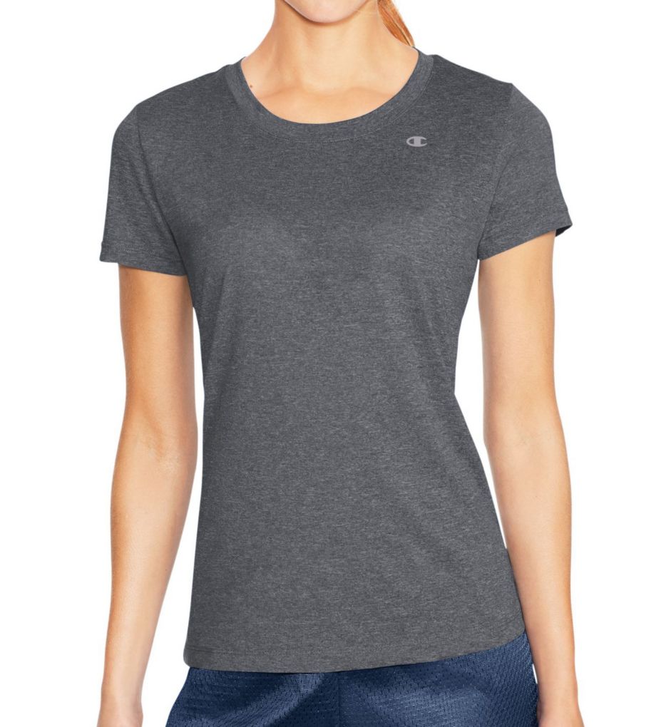 Double Dry Heather Short Sleeve Crew Neck Tee