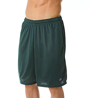Long Mesh Short with Pockets Dark Green L
