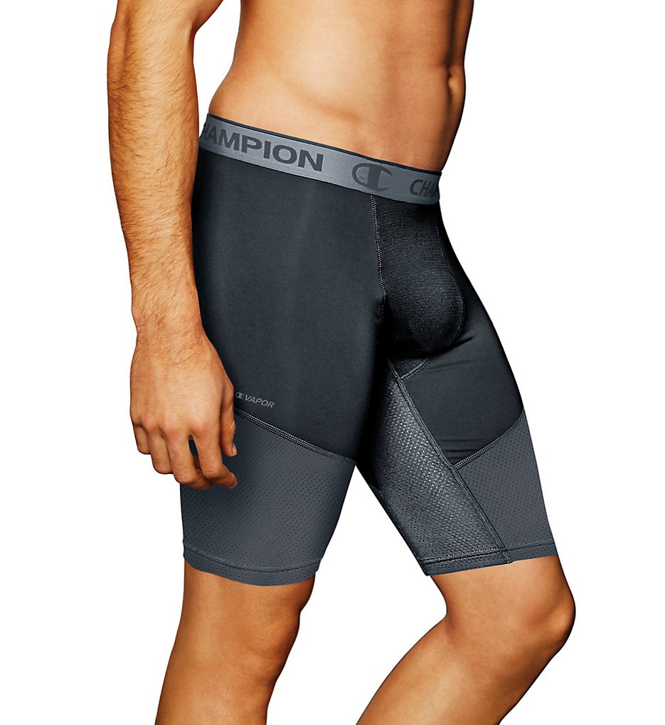 Champion 84956 PowerFlex Performance 9 Inch Compression Short (Stealth/Stormy Night)