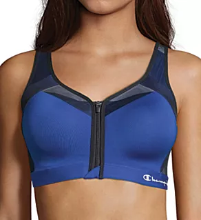 Motion Control Front Zip Sports Bra Surf the Web 34B