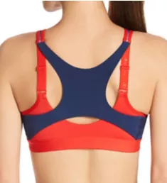 Motion Control Front Zip Sports Bra Red Flame 34B