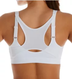 Motion Control Front Zip Sports Bra White 34B