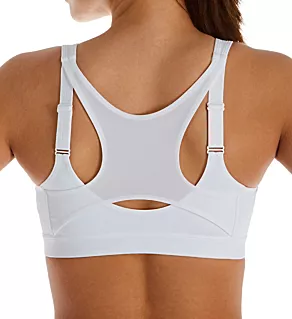 Motion Control Front Zip Sports Bra White 42B