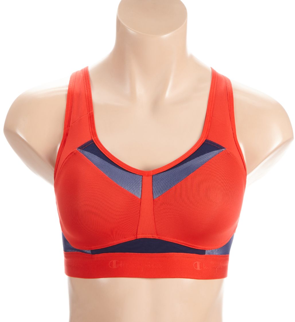 Champion Motion Control Front Zip Sports Bra Red Flame 40D  - Image 1