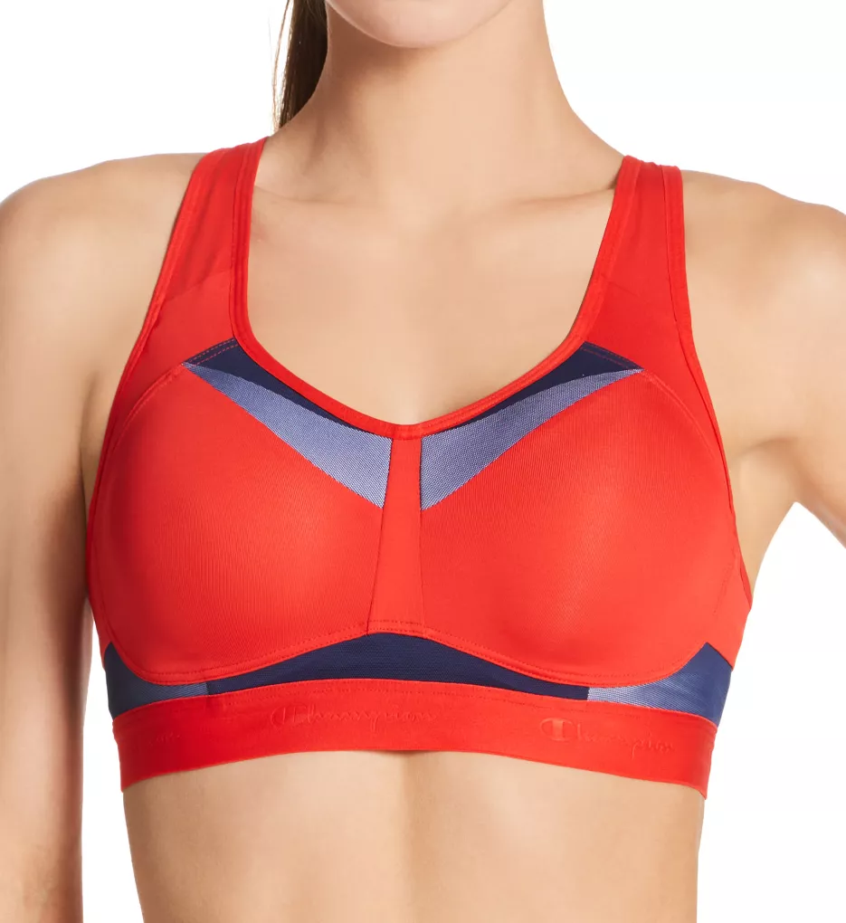 Motion Control Underwire Sports Bra Red Flame 34C
