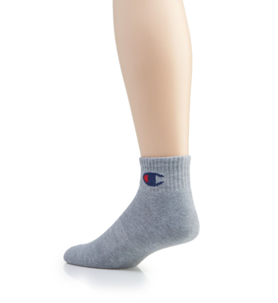 Men's Logo Ankle Socks - 6 Pack-bs