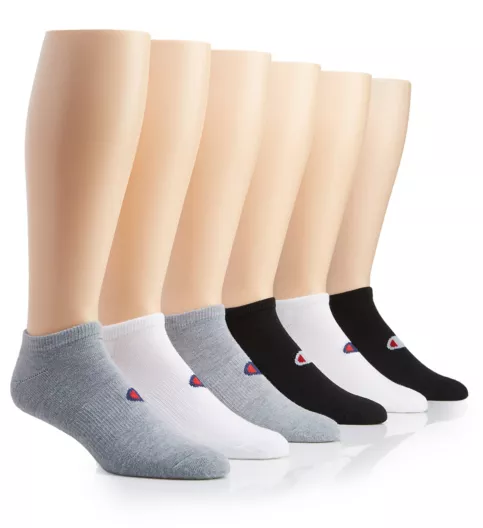 Champion Men's Logo No Show Socks - 6 Pack CH172