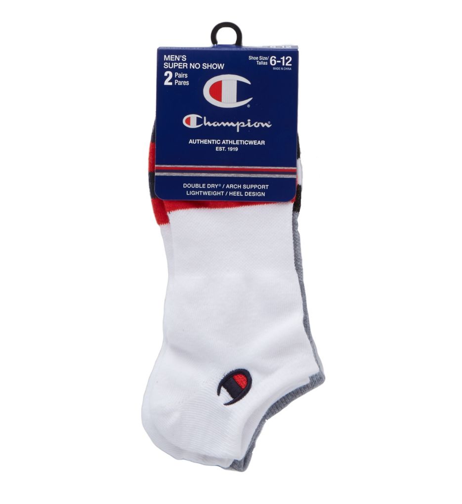 Men's Performance Super No Show Socks - 2 Pack-fs