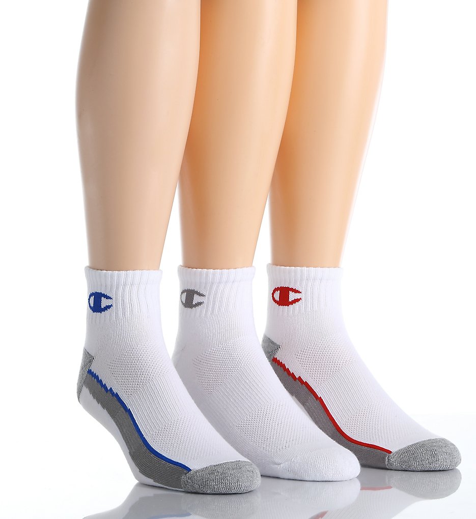 Champion CH202 Men's Ankle Training Socks - 3 Pack (Assortment 1 6-12)