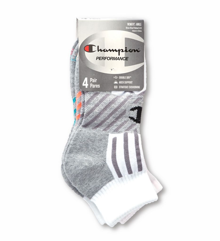 Performance Double Dry Ankle Socks - 4 Pair-fs
