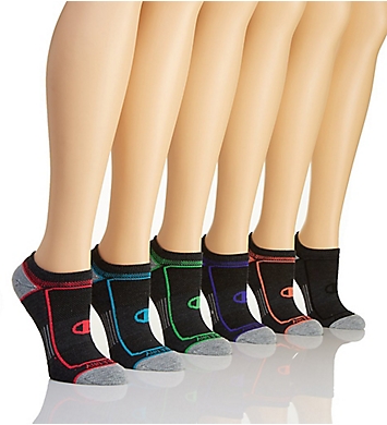 Champion Core Performance Double Dry No Show Socks - 6 Pair CH247