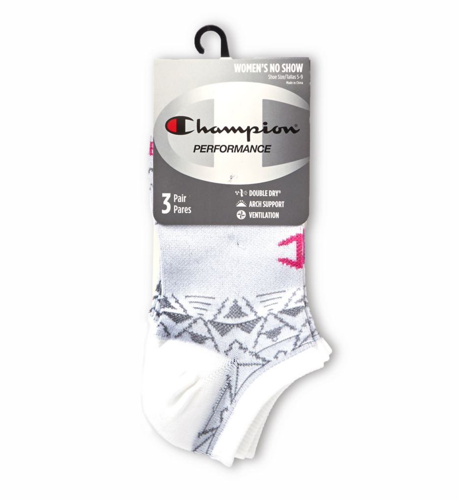 High Performance Double Dry No Show Socks - 3 Pair-fs