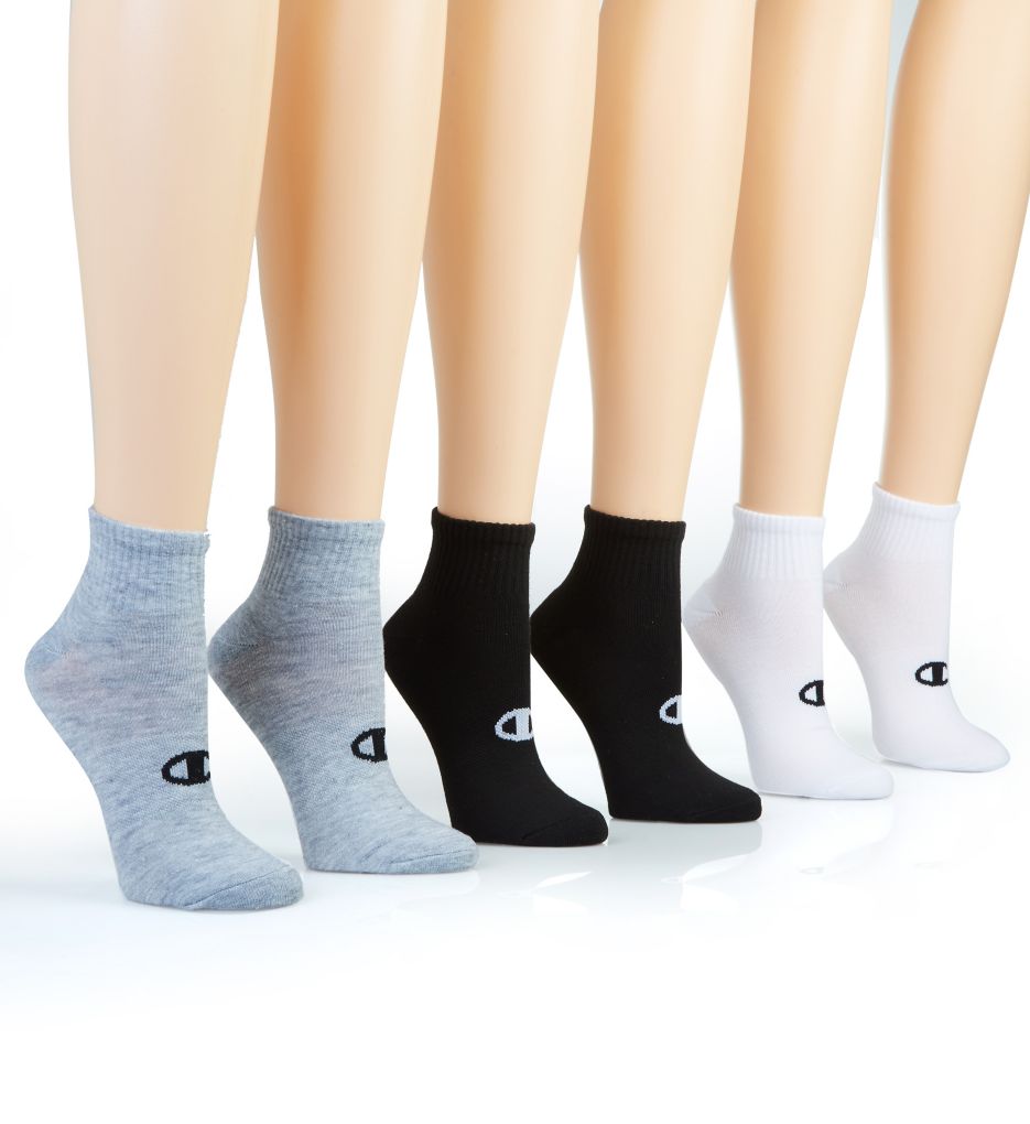 Core Performance Double Dry Ankle Socks - 6 Pair-acs