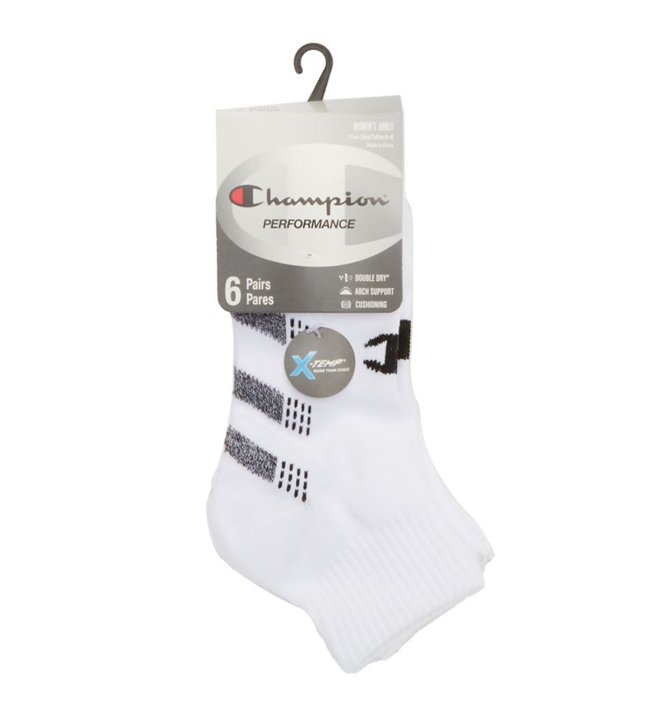 Core Performance Double Dry Ankle Socks - 6 Pair-fs