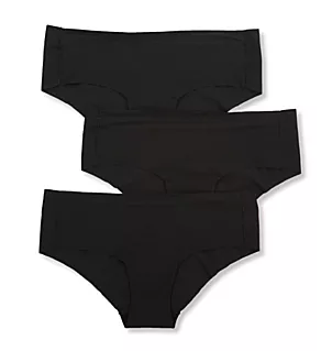 Free Cut Hipster Panty - 3 Pack Black x3 XL