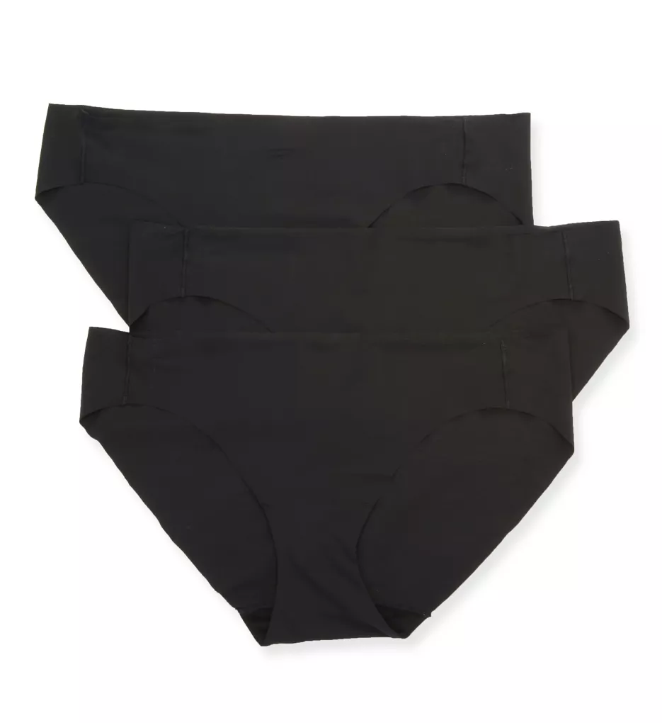 Free Cut Bikini Panty - 3 Pack Black x3 XL