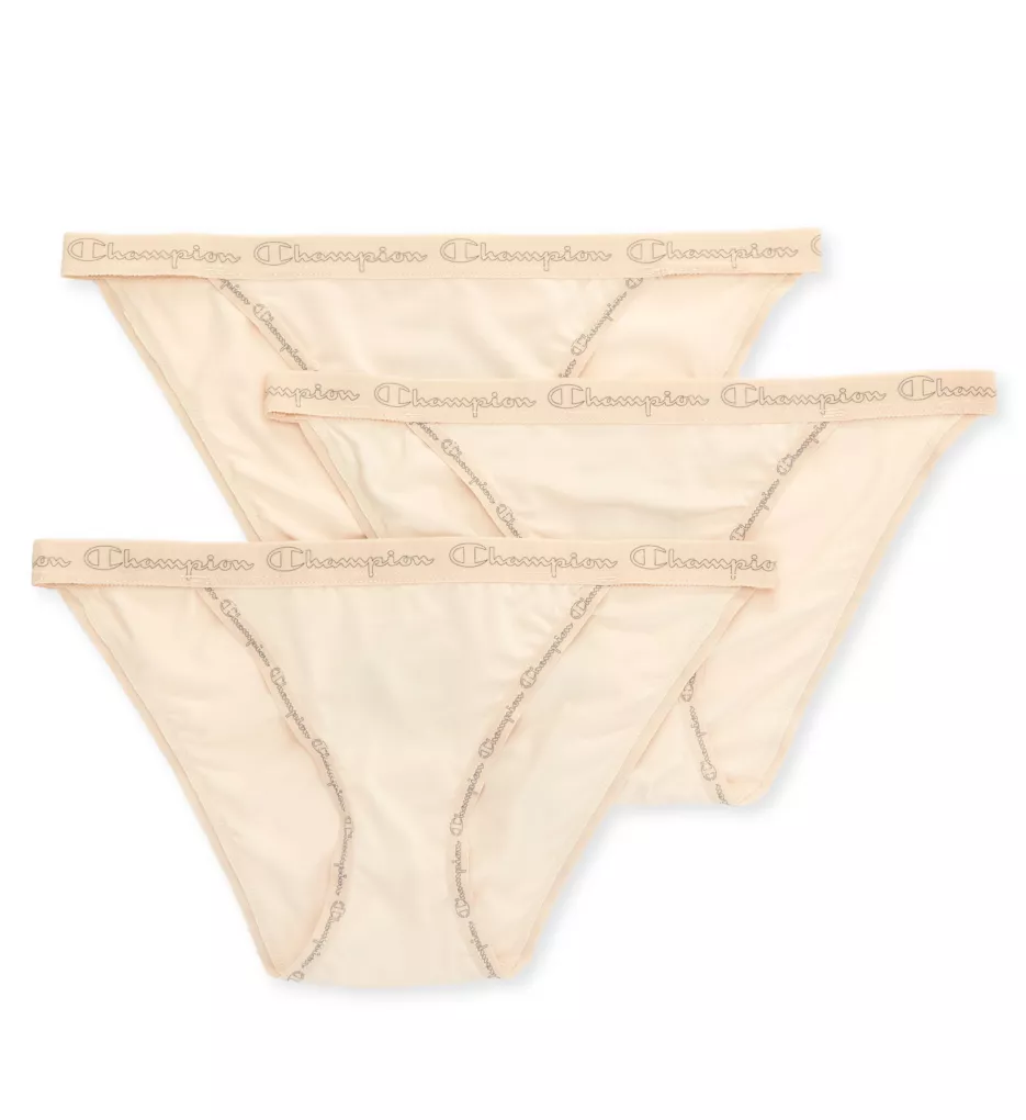 Microfiber String Bikini Panty - 3 Pack Soft Taupe 3 M