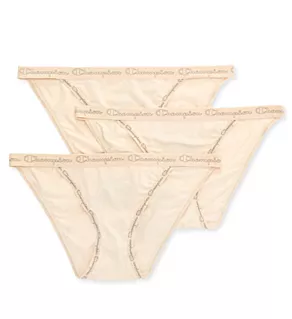 Microfiber String Bikini Panty - 3 Pack Soft Taupe 3 M