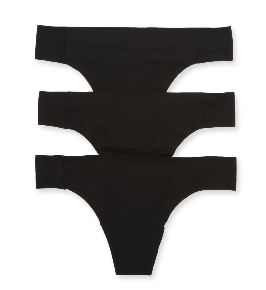 Champion Women's Free Cut Thong Panty - 3 Pack in Black | Size 2XL | HerRoom.com