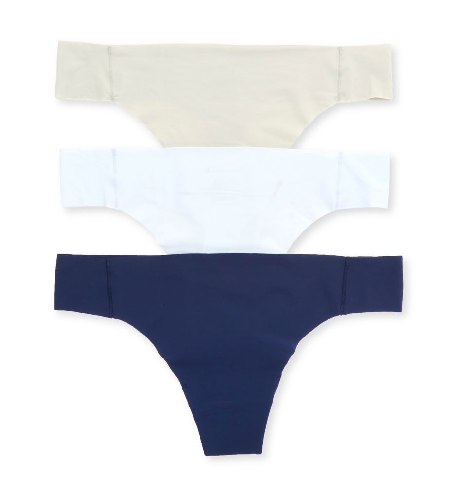 Champion Women's Free Cut Thong Panty - 3 Pack in Bluecrayongreynavy | Size Large | HerRoom.com
