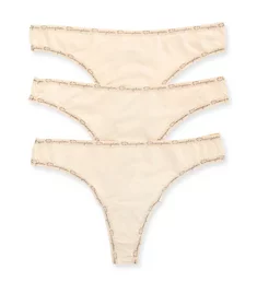 Microfiber Thong - 3 Pack Soft Taupe 3 S
