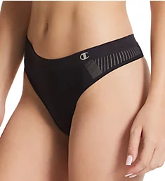 Sustainable Seamless Thong Black 2X