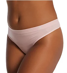 Sustainable Seamless Thong Sheer Pale Pink S