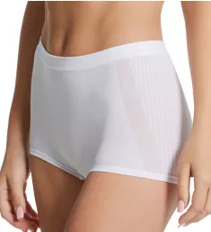 Sustainable Seamless Boyshort Panty White 2X