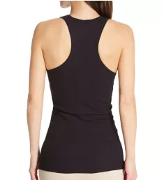 Cotton Stretch Racerback Tank Black M