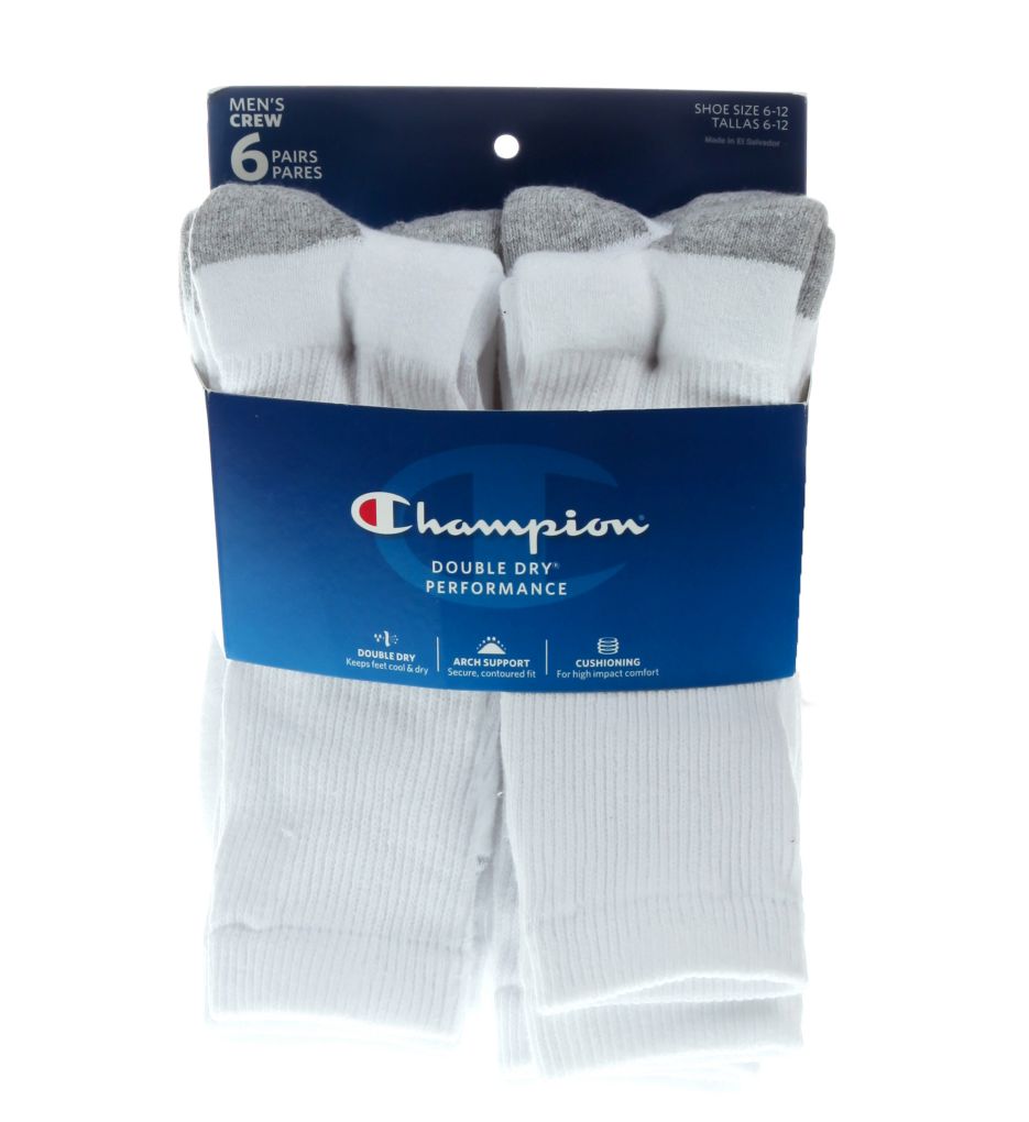 Champion double dry outlet performance men's crew socks