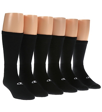 Champion Double Dry Performance Athletic Crew Sock - 6 Pack