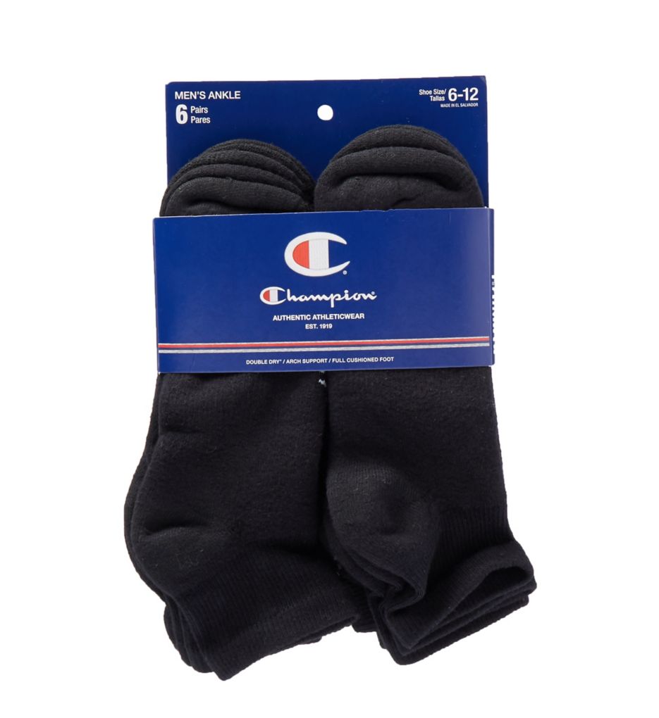 Double Dry Performance Ankle Socks - 6 Pack-fs