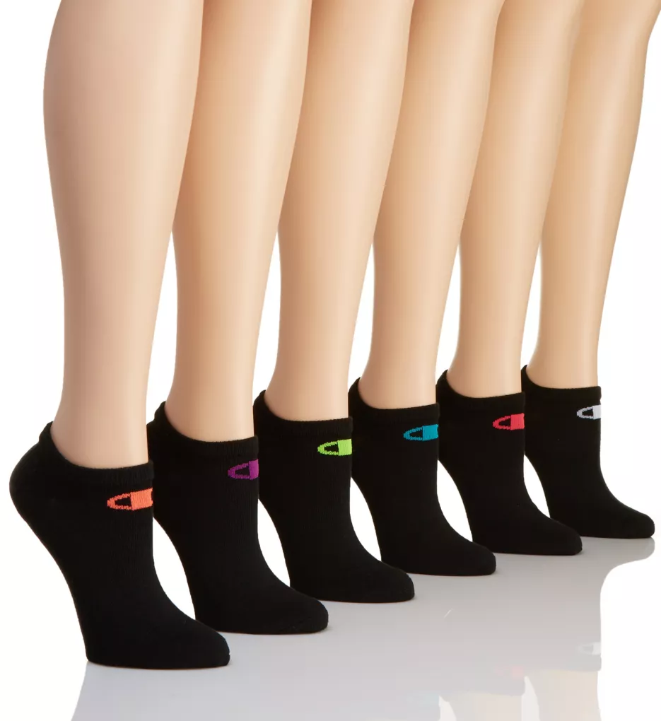 Core Performance Double Dry Low Cut Socks - 6 Pair Black O/S