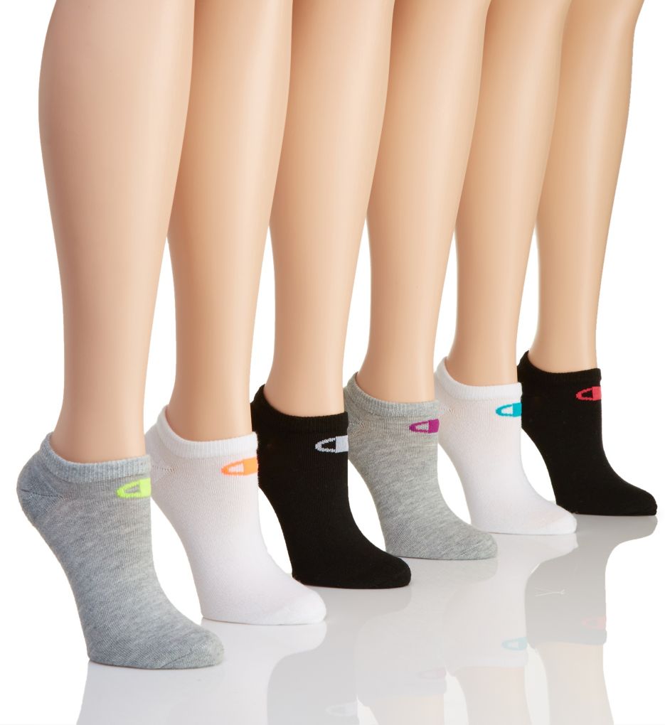 Core Performance Double Dry Low Cut Socks - 6 Pair-acs