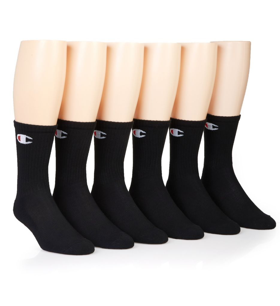 C Logo Crew Socks - 6 Pack-acs