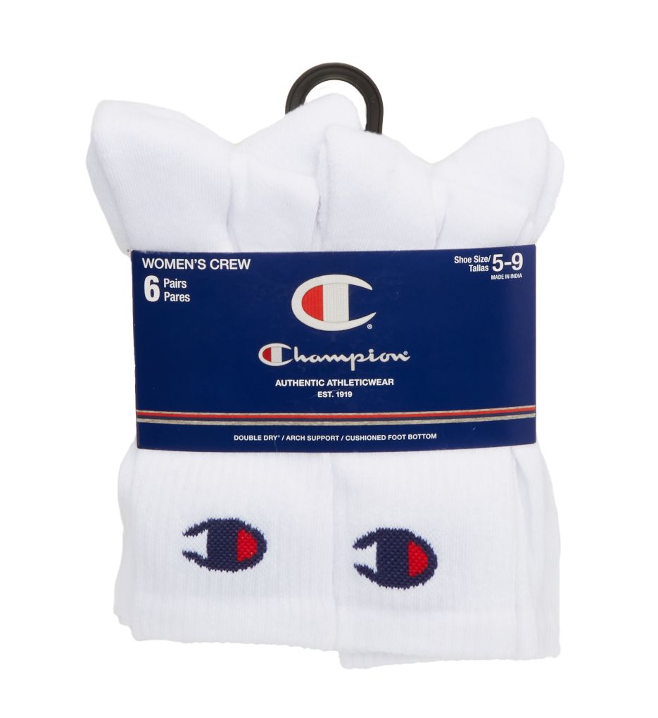 C Logo Crew Socks - 6 Pack-fs