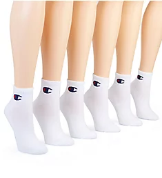 C Logo Ankle Socks - 6 Pair White O/S