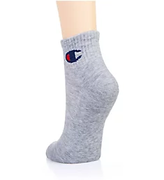 C Logo Ankle Socks - 6 Pair Grey Heather O/S