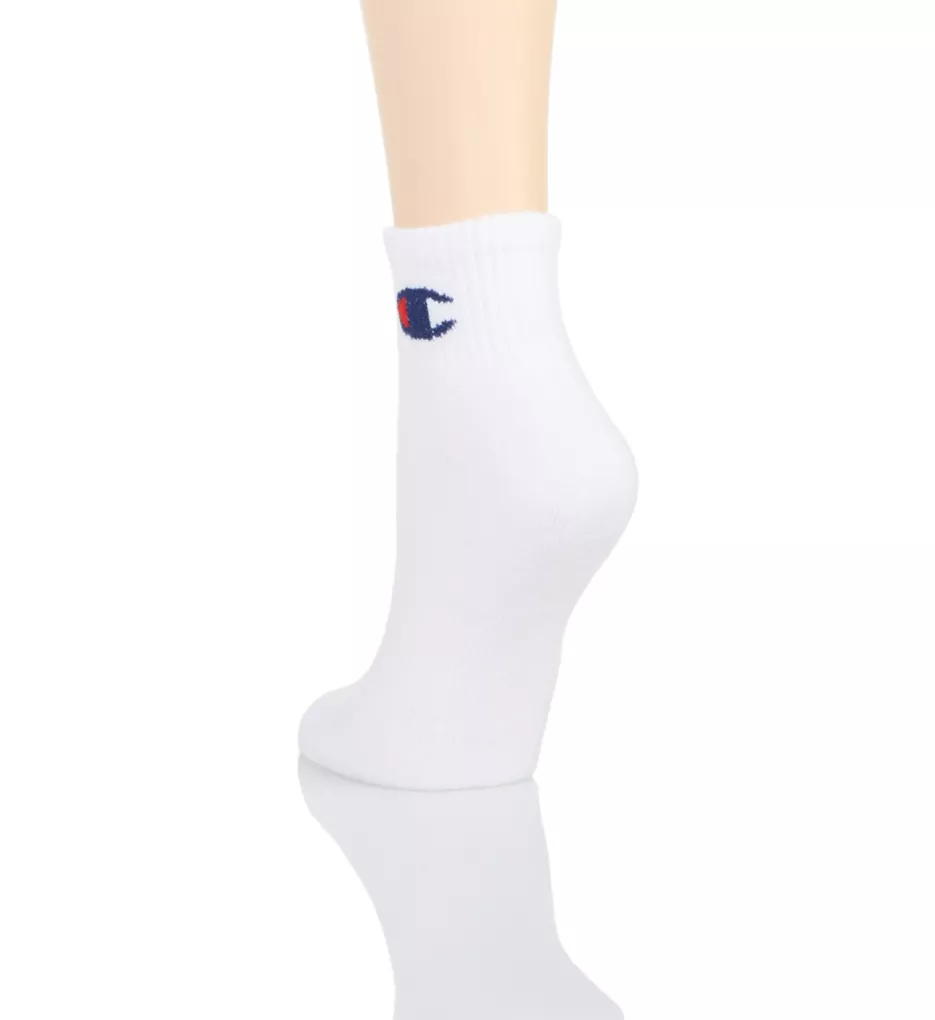 C Logo Ankle Socks - 6 Pair White O/S